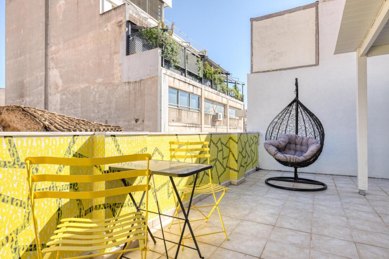 Chic Rooftop Studio W/ Terrace - Near Acropolis Athén Kültér fotó